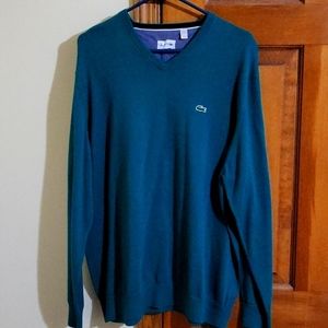 🔥AUTHENTIC ORGANIC COTTON V- NECK LACOSTE SWEATER 3XL🔥